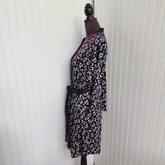 BEBE Sleepwear Women's Soft Jersey Stretch Black Pink Pajama Plus Size 2X - Picture 14 of 15